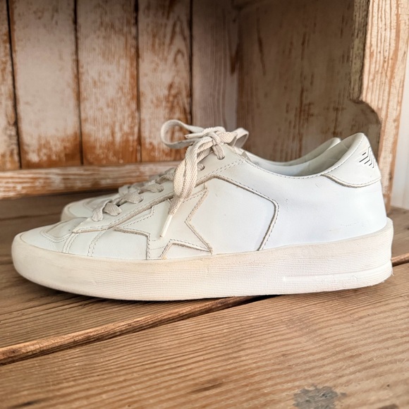 Golden Goose White Leather Sneakers - Picture 3 of 6